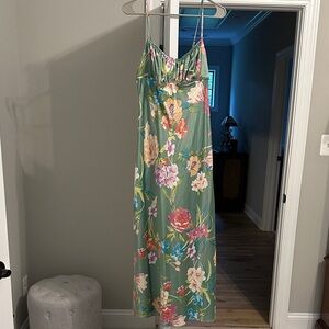 Mint Floral Dress